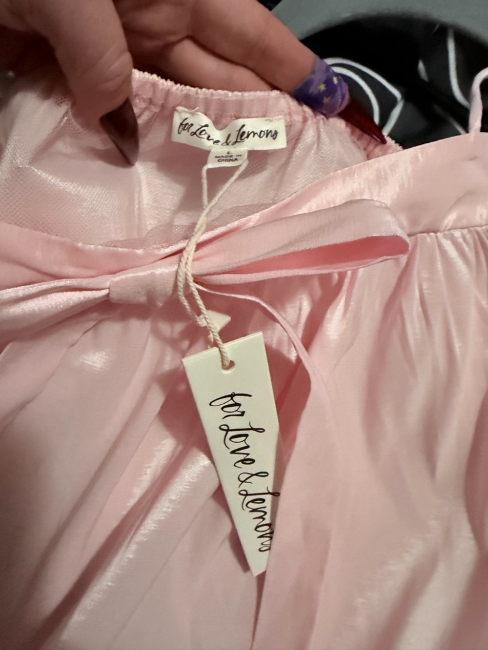 NWT For Love & Lemons Anya Babydoll Dress size Large - Picture 3 of 4